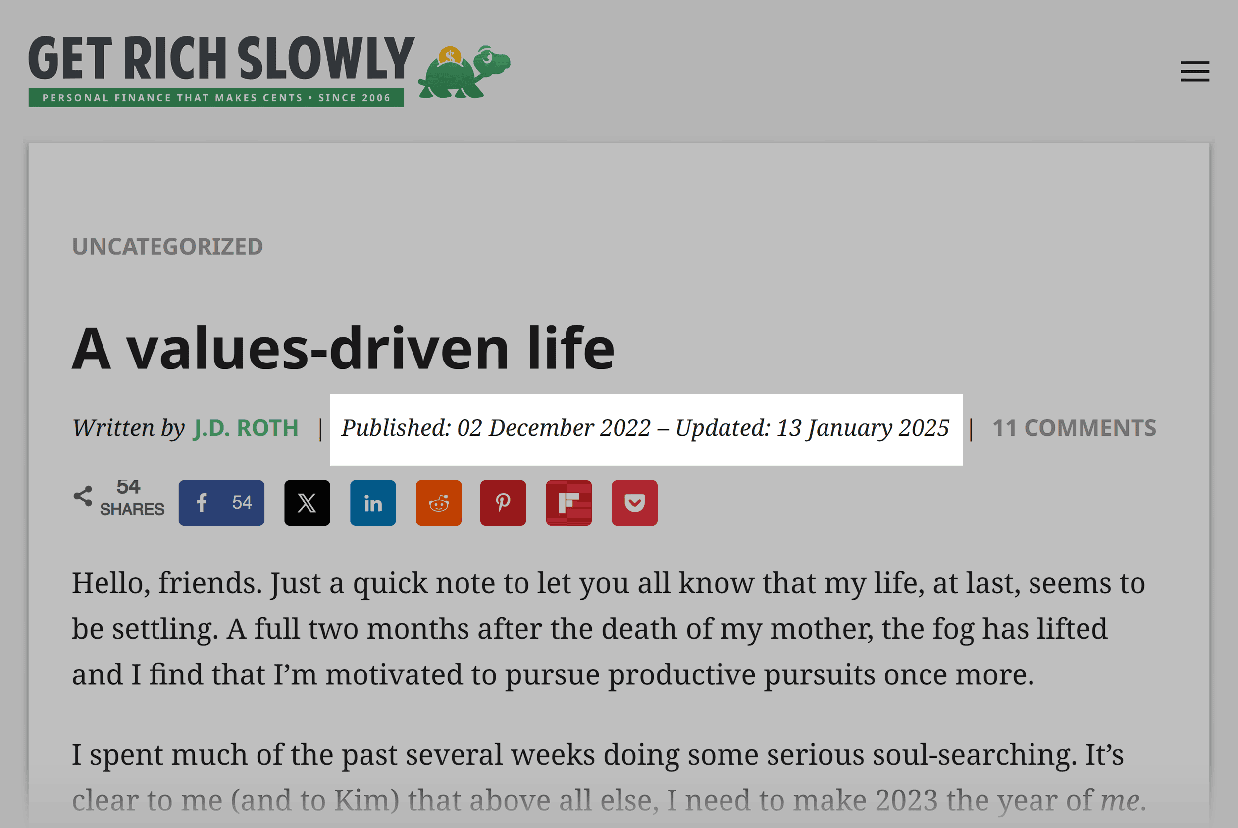 Get Rich Slowly – A values driven life Get Rich Slowly – A values driven life