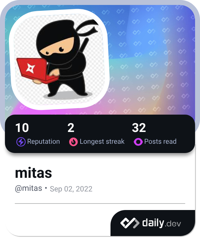 mitas's Dev Card