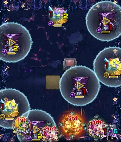 モンスト_禁忌深淵_那由他 ステ1