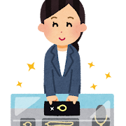 宝石店の店員・宝石商のイラスト