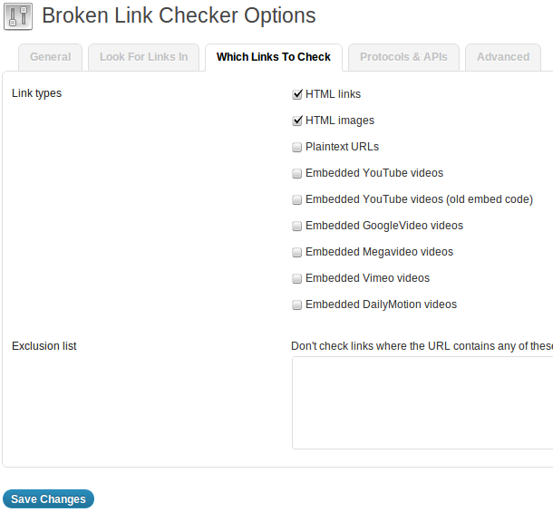 Which links to check Which links to check