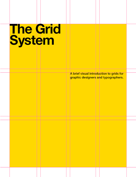 The Grid System book cover with overlaid grid