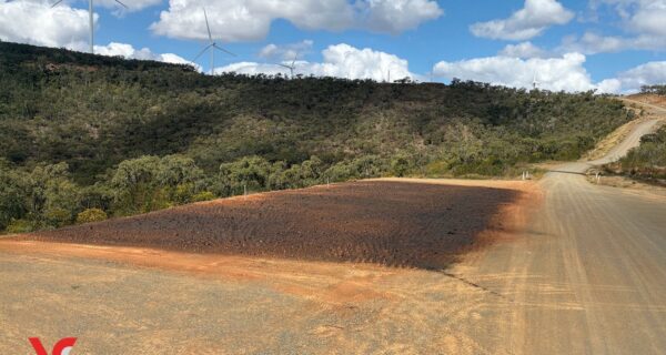 VE Char-Matt is applied immediately following civil works to stabilise exposed surfaces and encourage rapid vegetation establishment. Image: Vital Chemical knows carbon regeneration