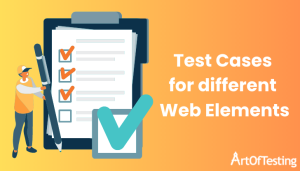 Test Cases for different Web Elements