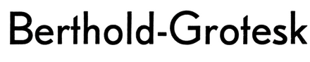 Berthold-Grotesk Berthold-Grotesk