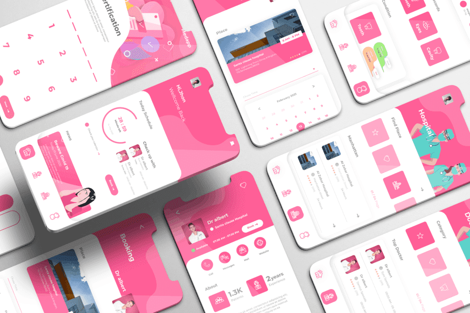 Medapp UI Kit – 健康卫生 Apps