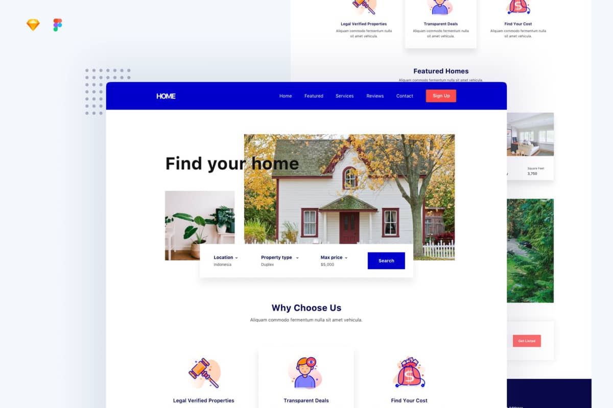 房地产物业登录页面