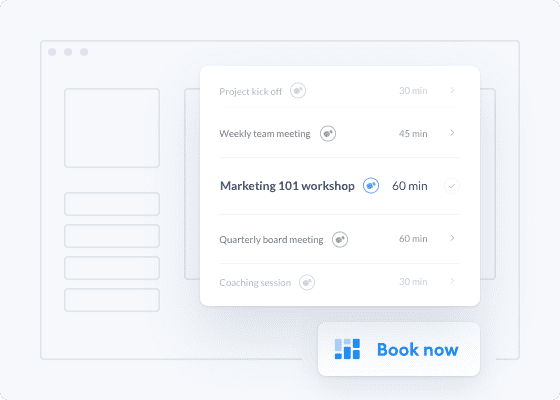 service pop up of setmore book button