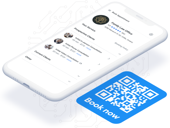 QR code appointment booking