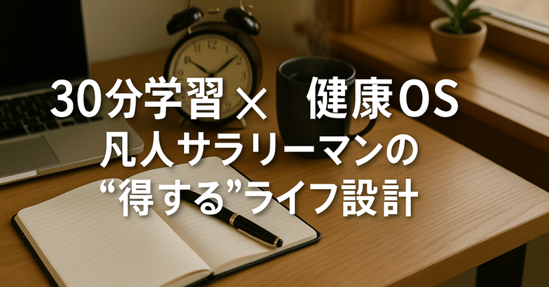 OSを整えよ──健康と人間関係を“資本”に変える凡人サラリーマンの仕事術
