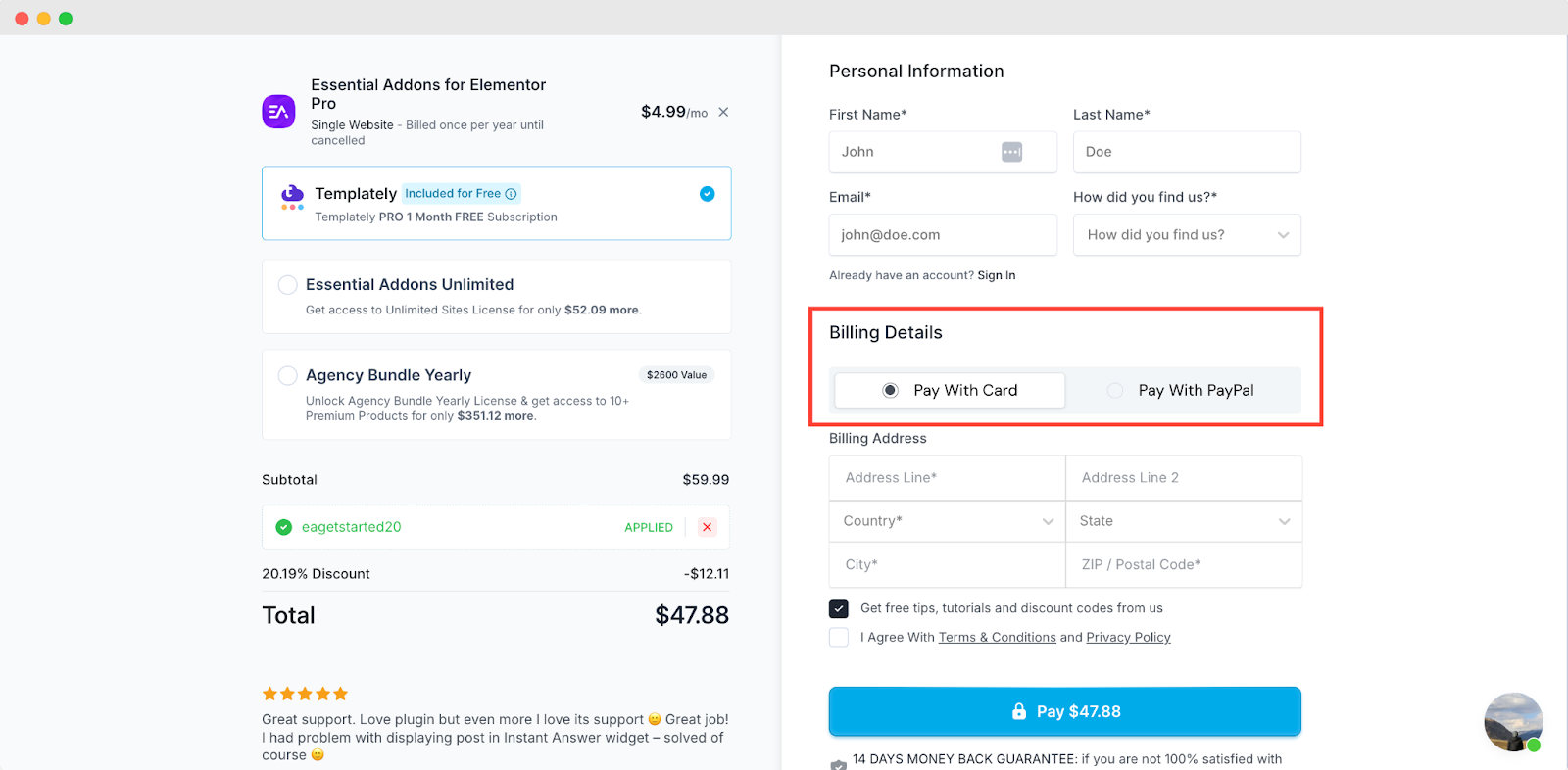 using a payment method using a payment method