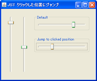 Swing/JumpToClickedPositionSlider screenshot