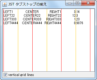 Swing/TabSet screenshot