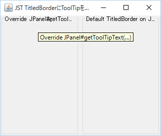 Swing/TitledBorderToolTip screenshot