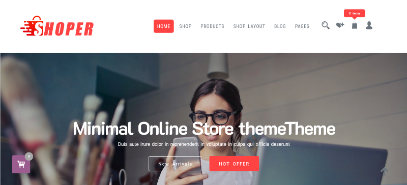 Shoper ( Free ) And Shopper Shop :- Top Elite WordPress Shop Theme