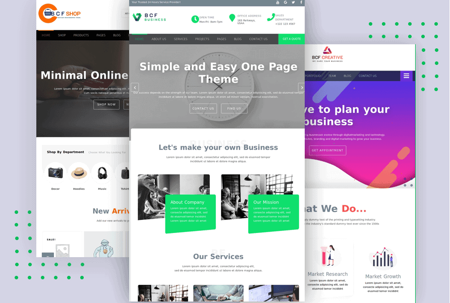 BCF – All-in-One WordPress Theme for Versatile Purposes