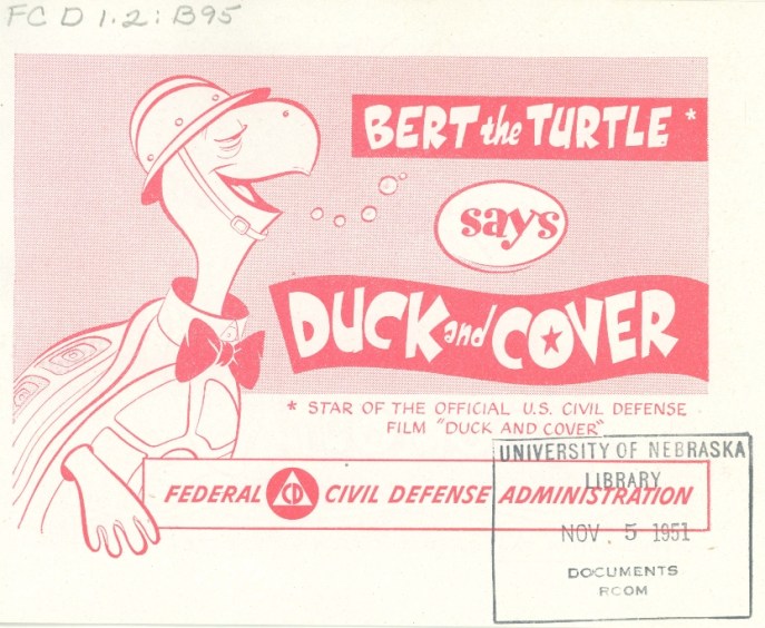 Bert The Turtle Says Duck And Cover Civil Defense Pamplet