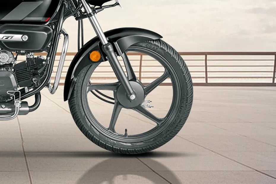 Hero Splendor Plus XTEC Front Tyre View Hero Splendor Plus XTEC Front Tyre View