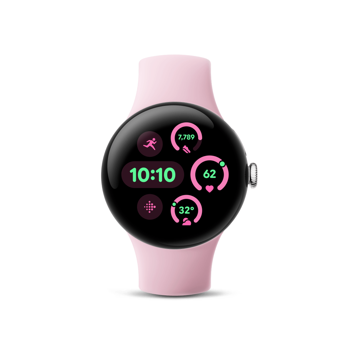 Pixel Watch 3 41mm Active Rose Quartz Front