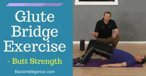 Glute bridge exercise