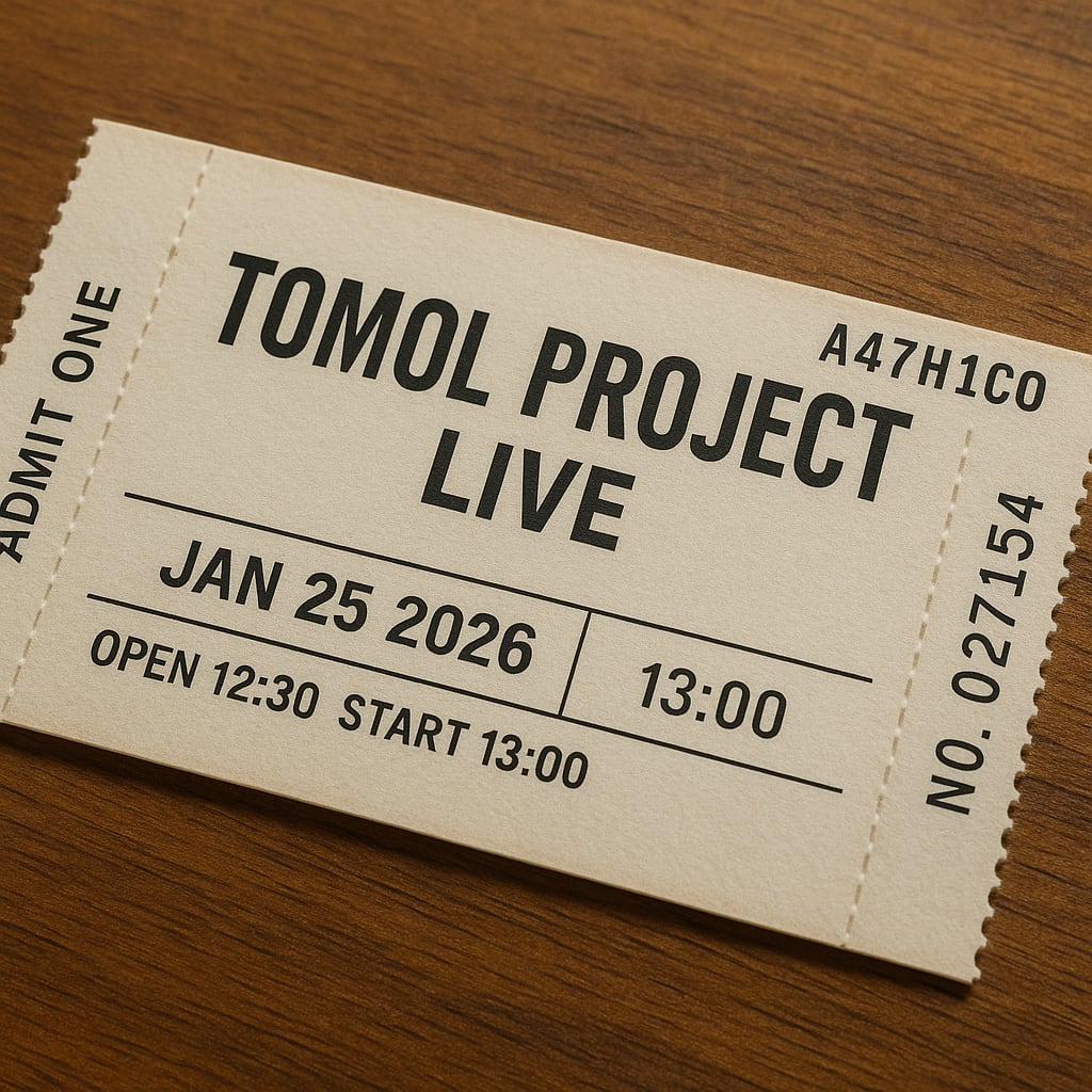 【1/25開催】TOMOL PROJECT 最終発表会 〜DEMO DAY〜 応援チケットA