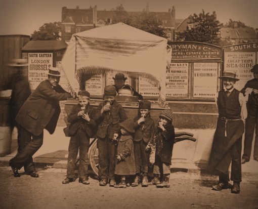 Victorian ice cream - a.k.a. Hokey-Pokey. Contamination often proved to be a serious health risk. Photograph ©Public Domain.