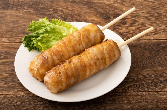 棒状の肉巻き