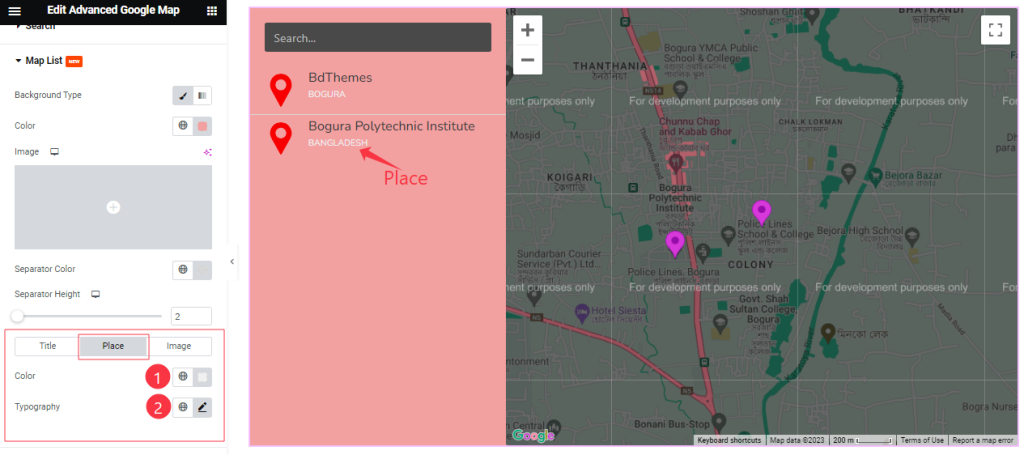 Map List2 - BdThemes