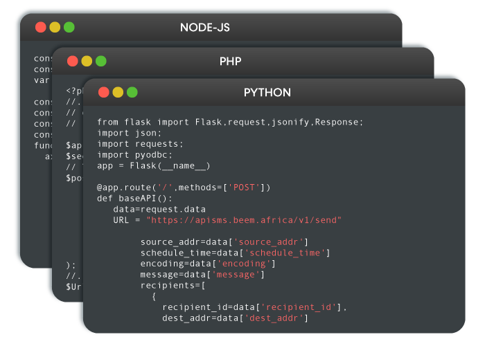 Beem Unified SMS API Beem Unified SMS API