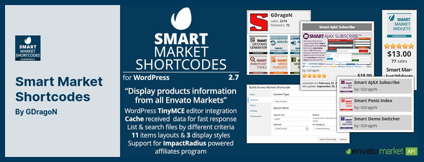 Smart Market Shortcodes Plugin - Plugin for Creating & Embedding Shortcodes in WordPress