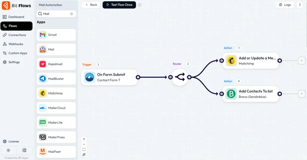 E-Mail-Automatisierung und Wiedervorlagen in Bit Flows