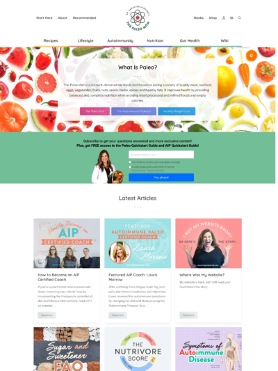 The Paleo Mom desktop home image