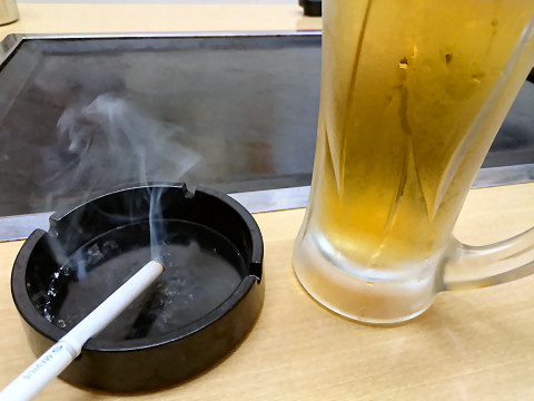 生ビール@お好み焼よしだ