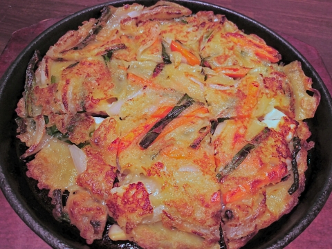 海鮮チヂミ@焼肉ハヌル