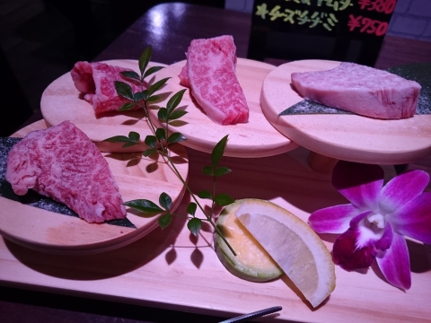 希少部位塩盛り@焼肉ハヌル