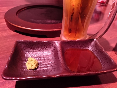 焼肉のタレ・わさび@焼肉ハヌル