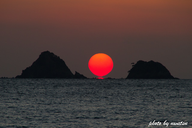 冬至の夕日 (3)