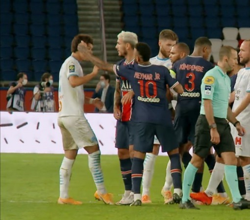 OM had images proving that Neymar had made racist remarks against Sakai