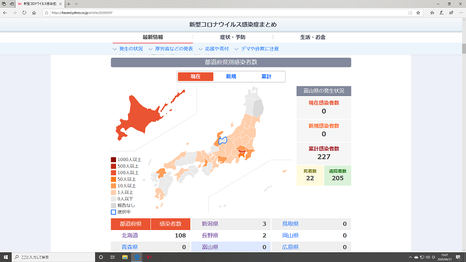 富山県のコロナ3