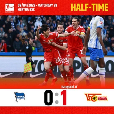 Hertha Berlin 0-1 Union Berlin - Genki Haraguchi goal