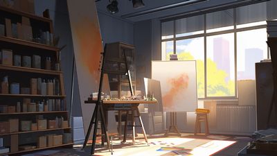 マリンブルーの絵の具 image