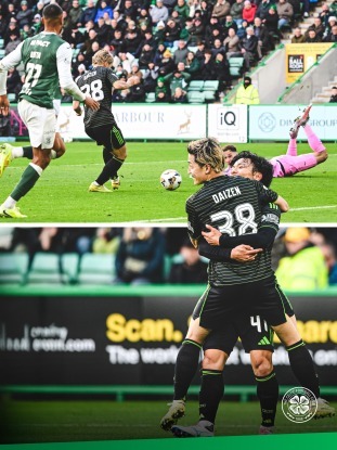 Hibernian 0-2 Celtic Maeda goal Hatate
