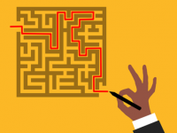 迷路を解決するイラスト