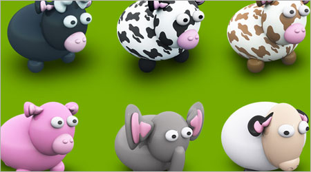 かわいい動物のアイコン