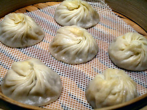 蟹みそ小籠包6個@鼎泰豊