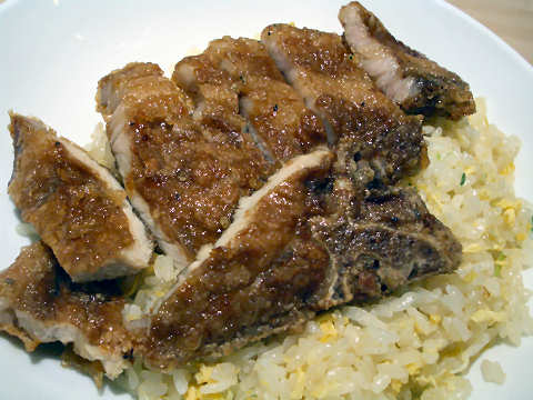 豚肉の香り揚げ炒飯(排骨炒飯)@鼎泰豊