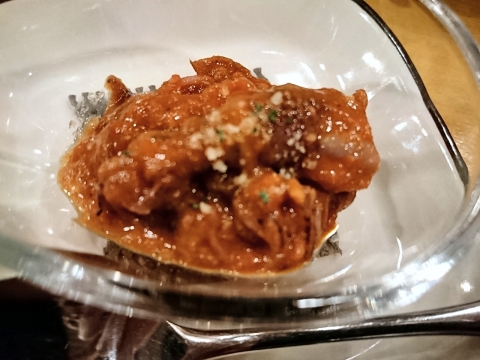 ホタルイカのトマトペースト@ビストロバールマータ