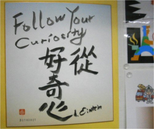 03 500 20160901 色紙:好奇心 Einstein Yoshy