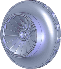 Baseline geometry of a Daikin compressor