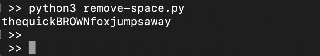 remove whitespace using translate script
